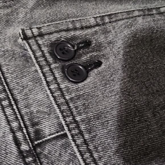 Spettro Skirt Womens Maxi Denim Black Light Wash Vintage Y2K Size 26 - Picture 4 of 8